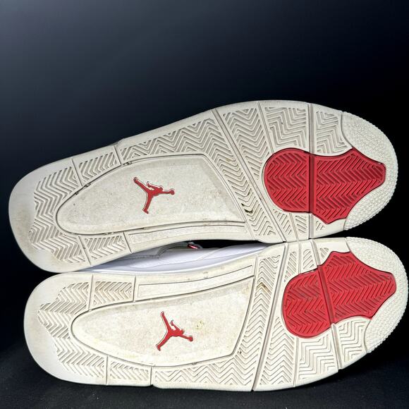 Size 13- Nike Air Jordan 4 Retro Red Metallic 2020 Men's Shoes - Picture 6 of 8